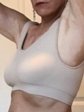 Bali Nude Workout Bra, size L